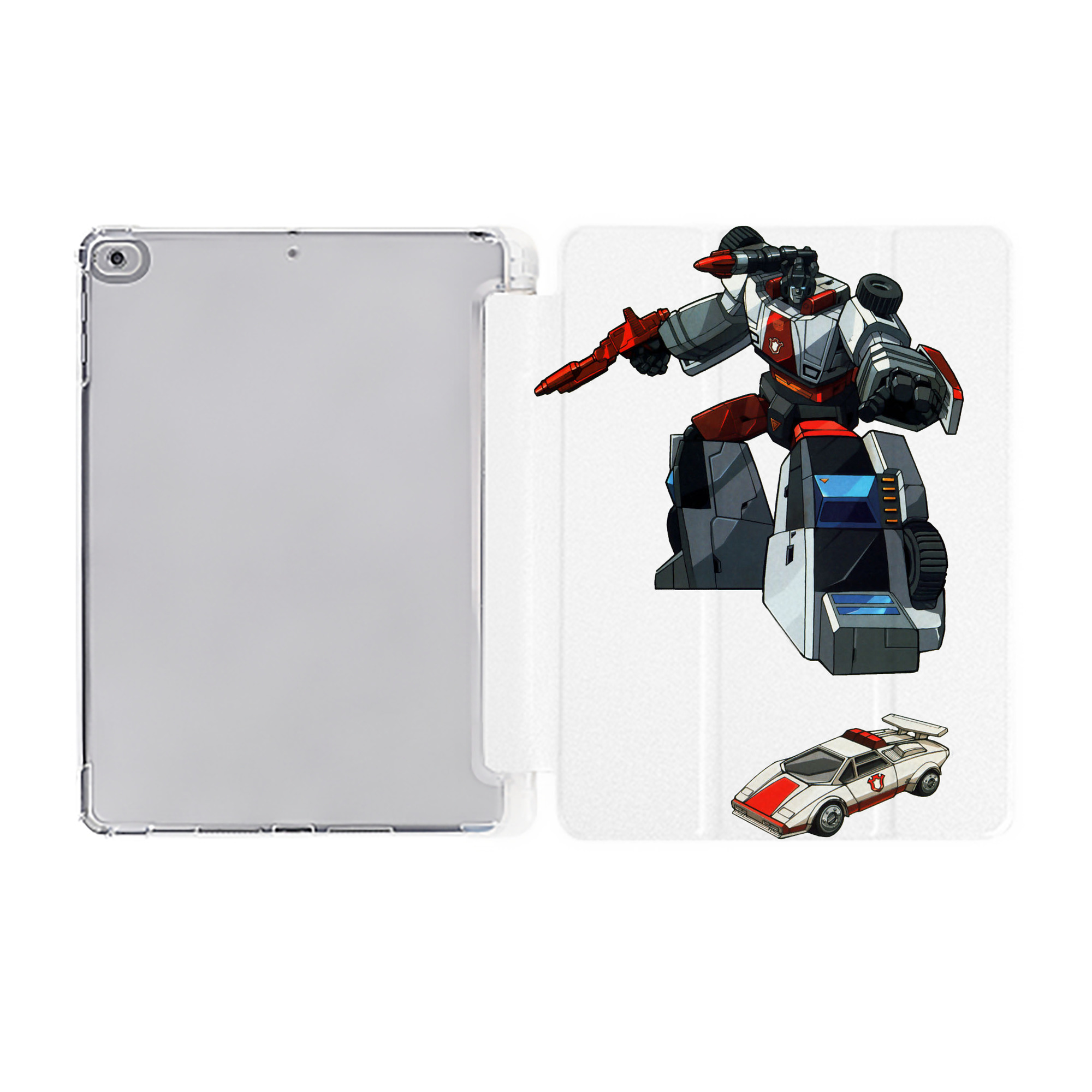 （画像用）  IPad ケース ペン収納付き 三つ折りスタンド PUレザー×シリコン 対応機種9.5/10.5/10.9インチ